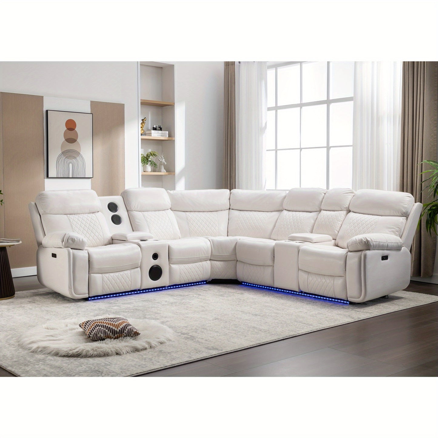 Power Recliner Couches Living Room with Bass Speaker