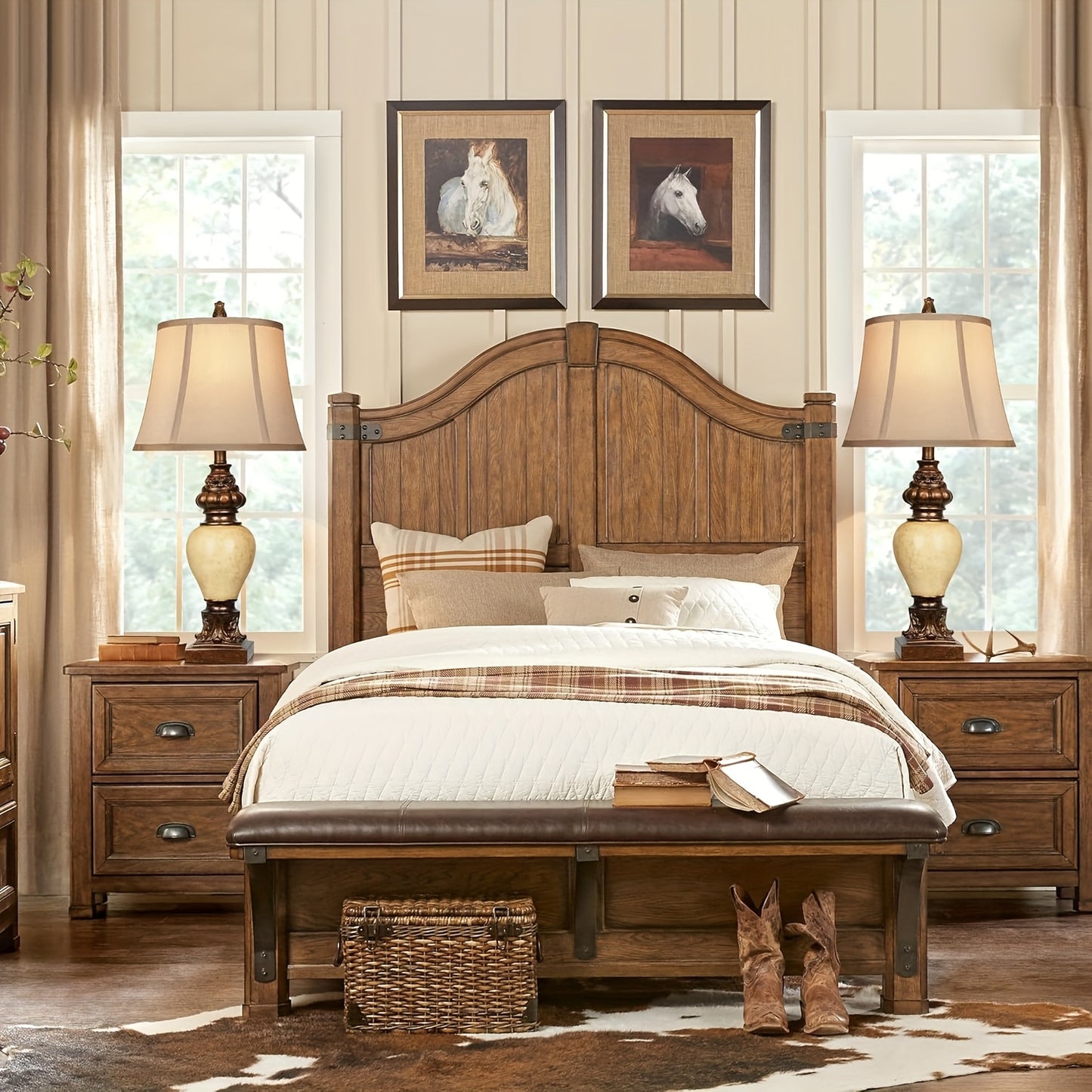 28" High Traditional Table Lamp Set Of 2,