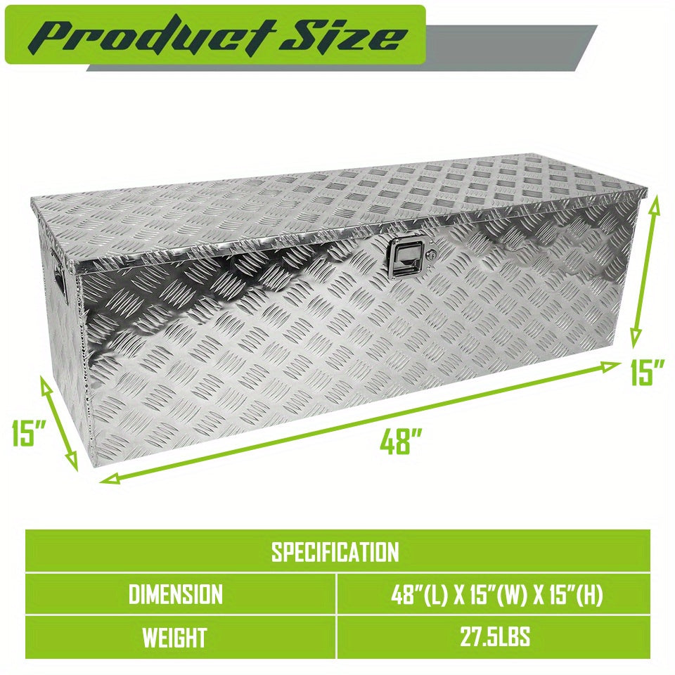 Heavy Duty Aluminum Tool Box with Lock Waterproof