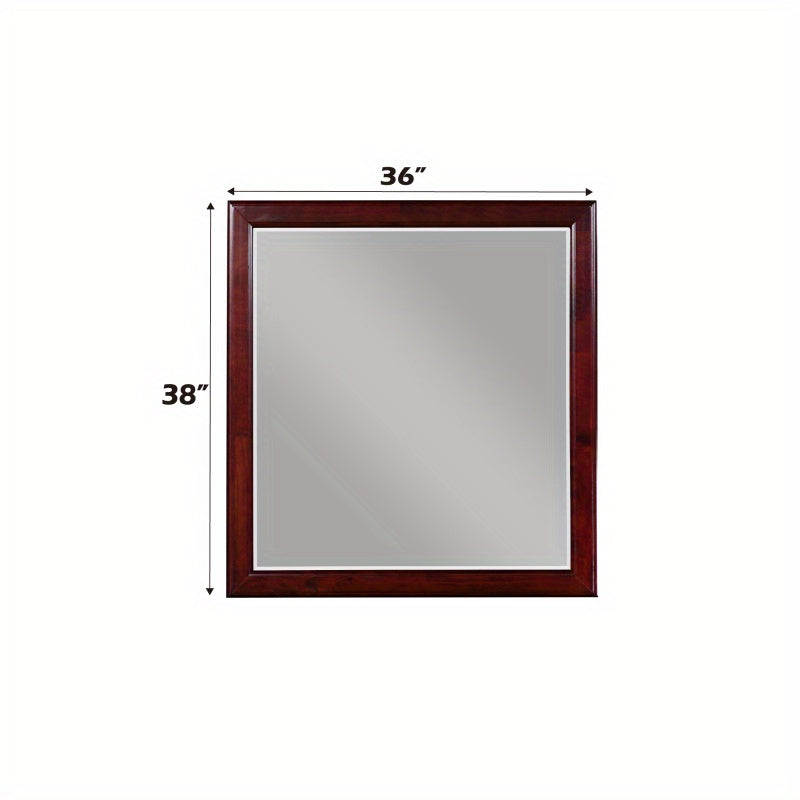 Cherry Finish Wall Mirror