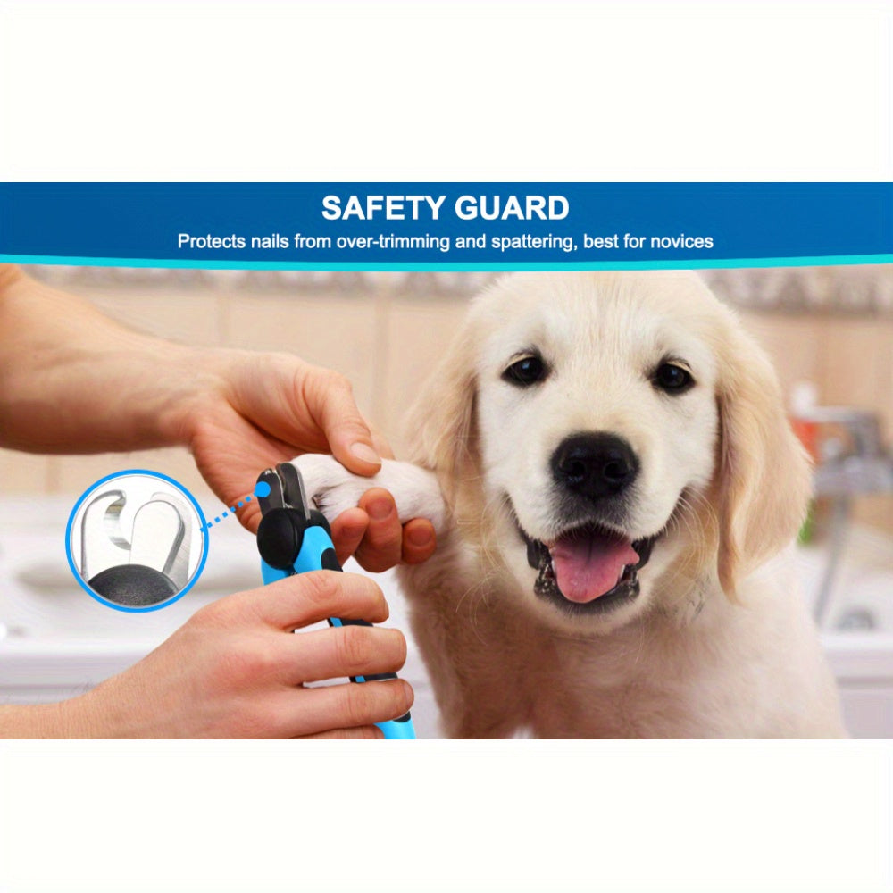 Stainless Steel Pet Nail Clippers with Safety Guard