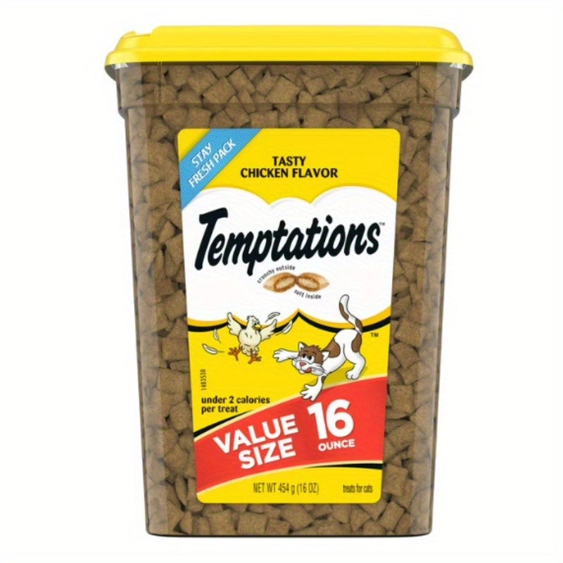 TEMPTATIONS Treats for Cats Tasty Chicken Flavor 16 Ounces