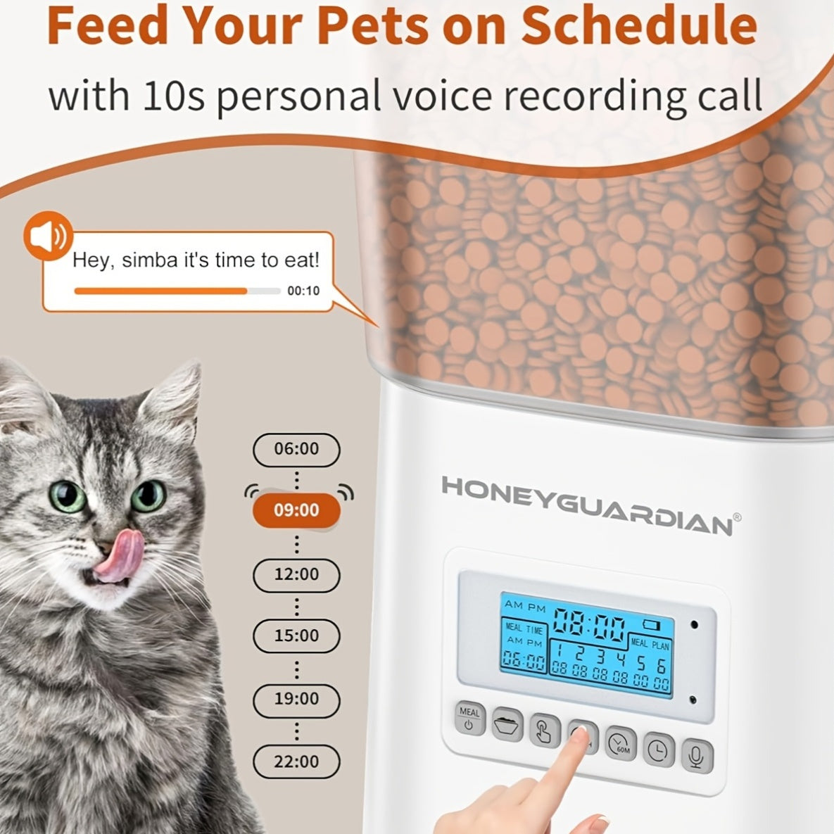 Automatic Cat Feeders For 2, Cats