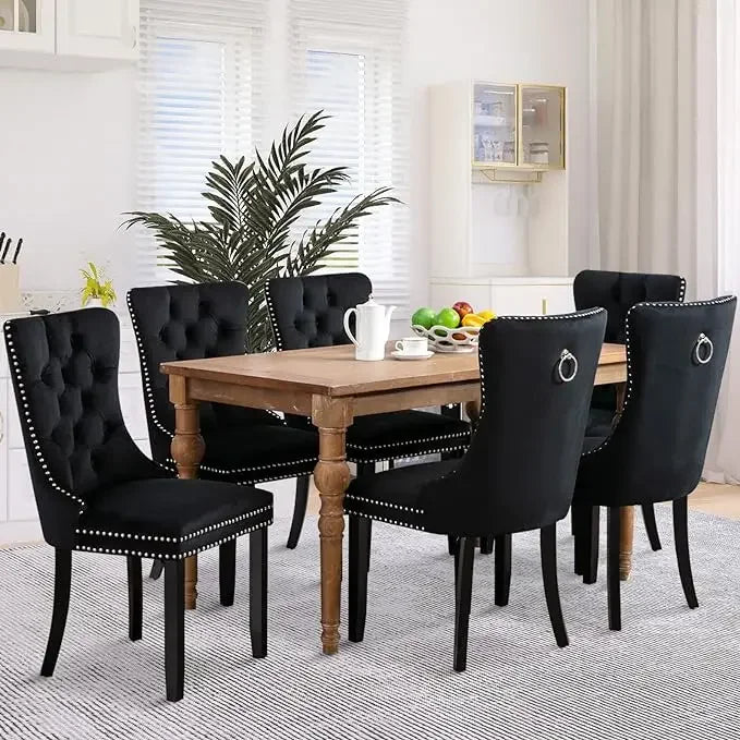 Velvet Dining Chairs Set of 6