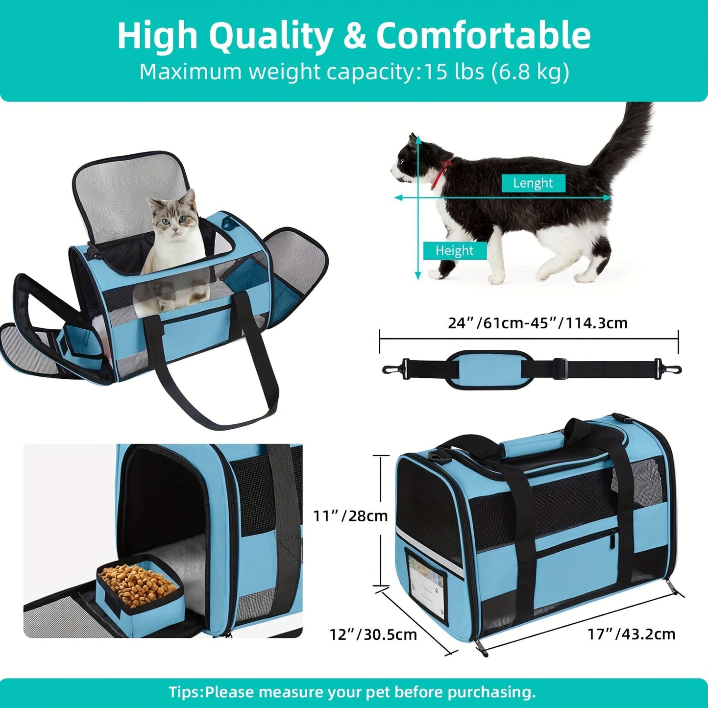 TSA Approved Cozy Fleece, Mesh Windows, Safety Zippers