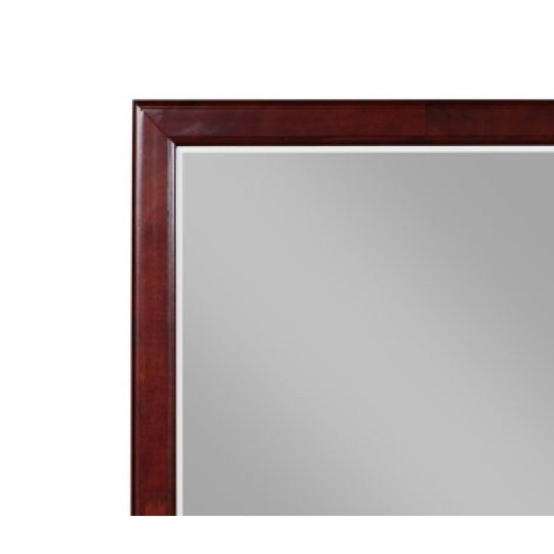 Cherry Finish Wall Mirror