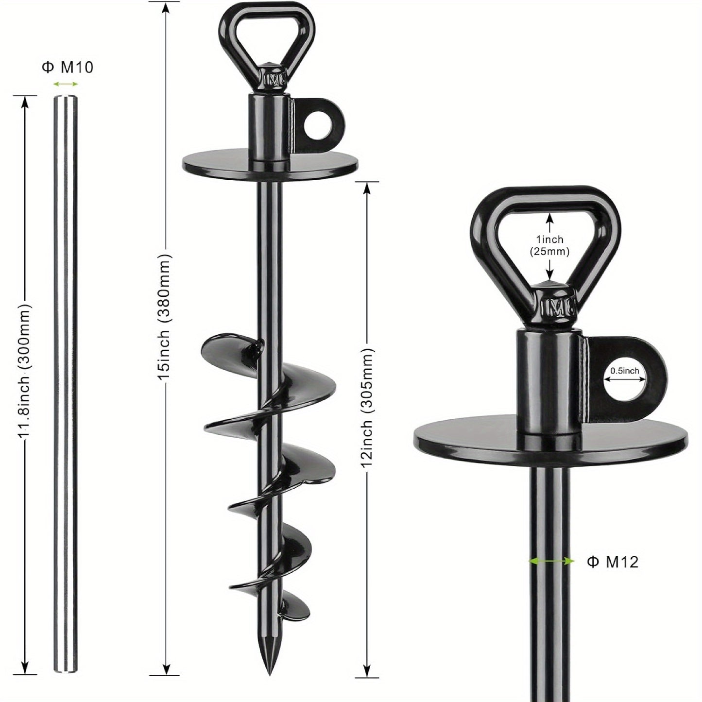 Dog Tie Out Stake Anti rust Ground Anchor f