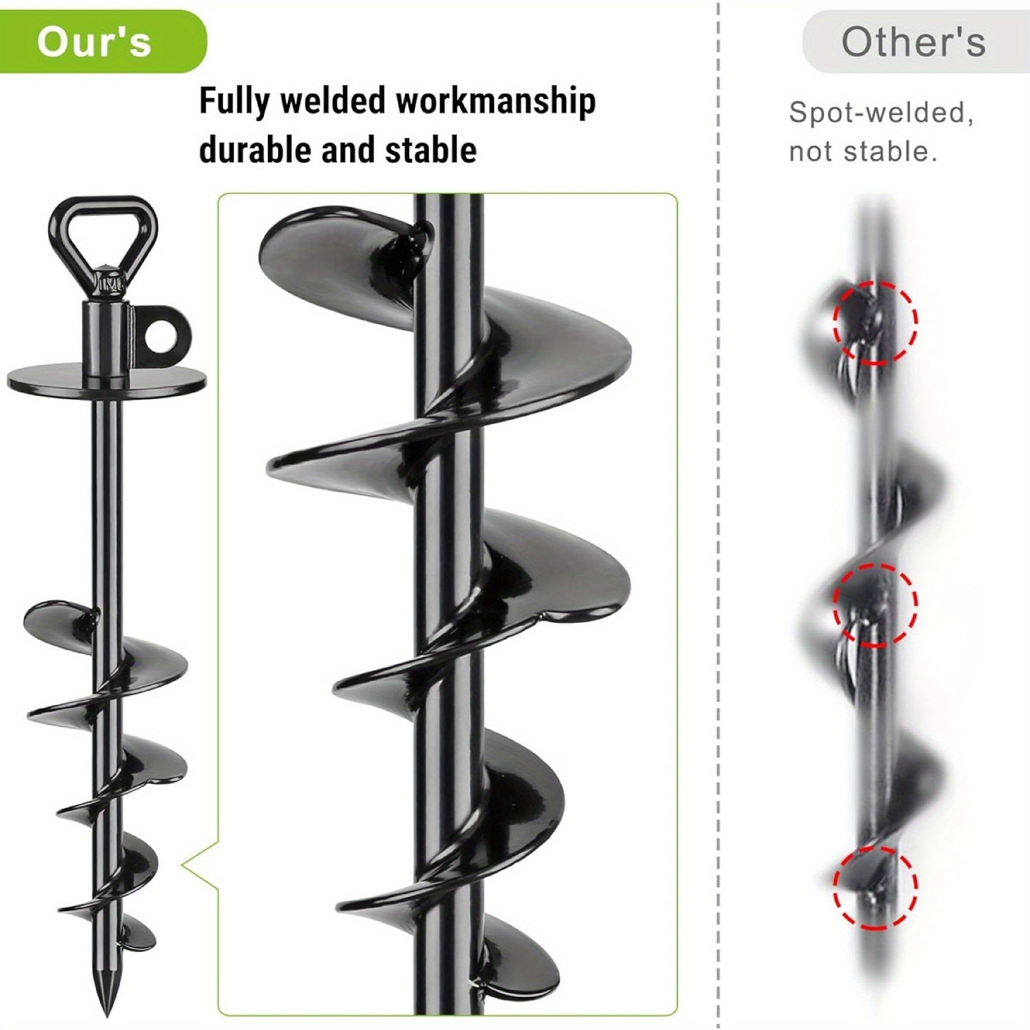 Dog Tie Out Stake Anti rust Ground Anchor f