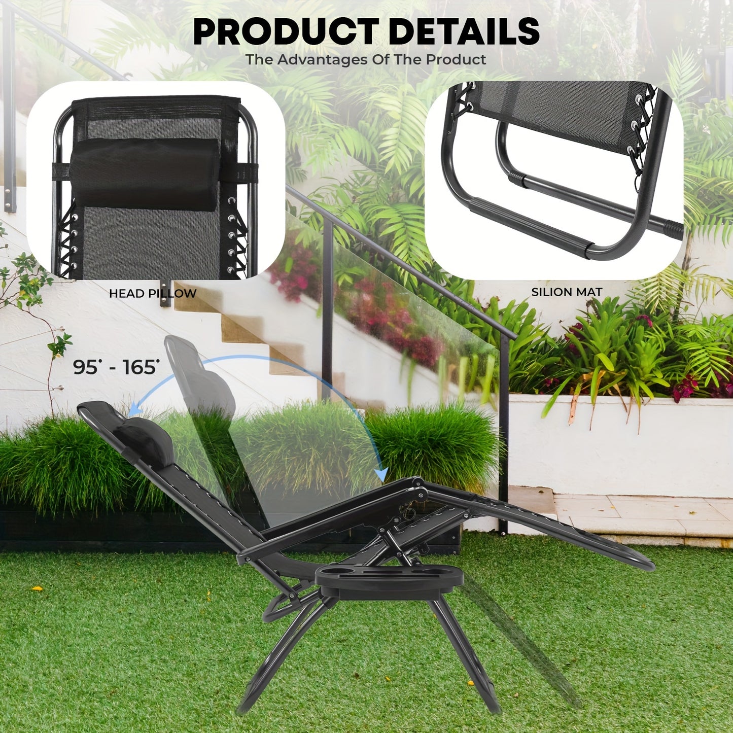 Zero Gravity Chair Patio Chairs Chaise Recliners Folding