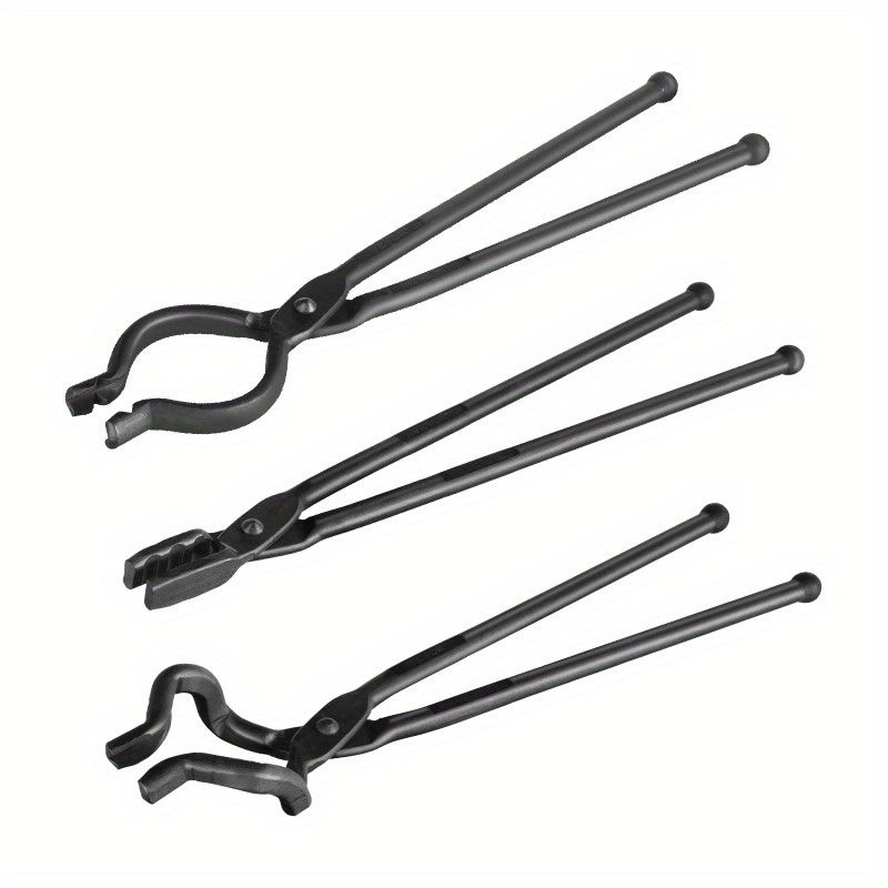Tongs Set 3pcs Blacksmith Tongs 18' Tongs,