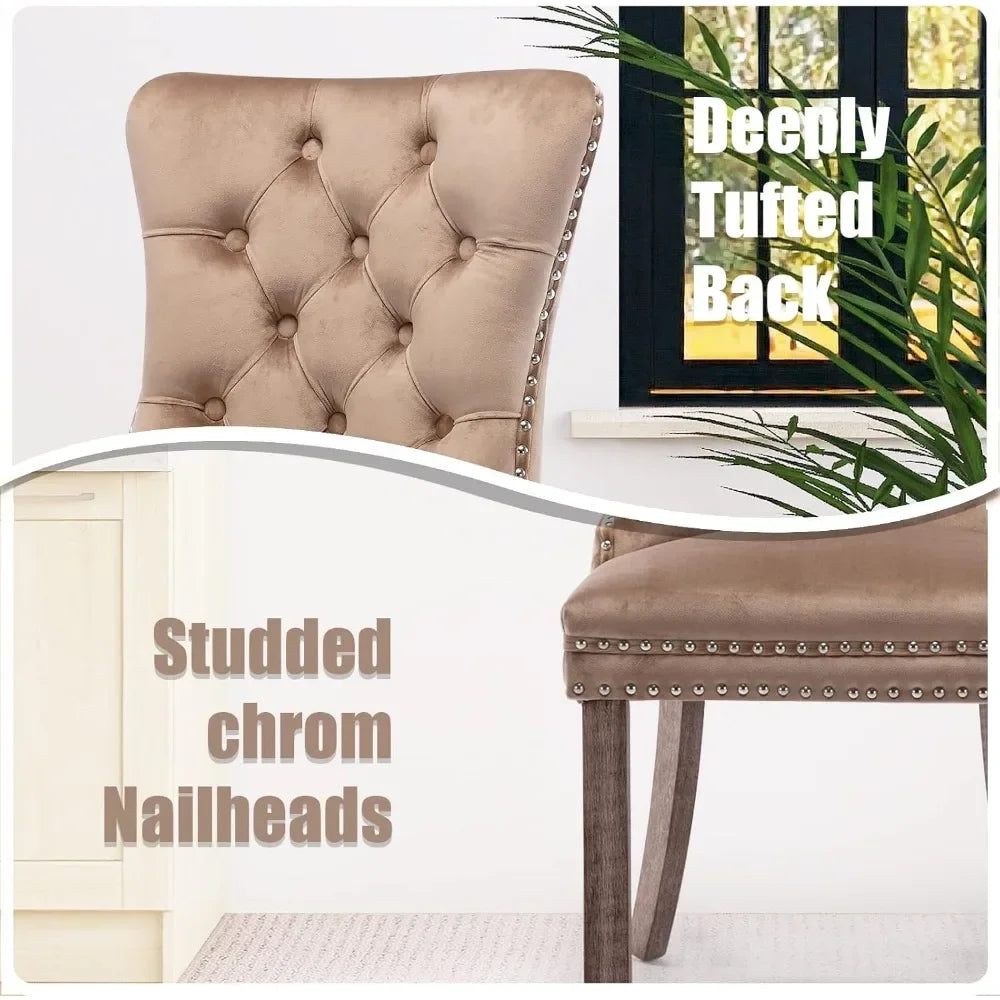 Velvet Dining Chairs Set of 6