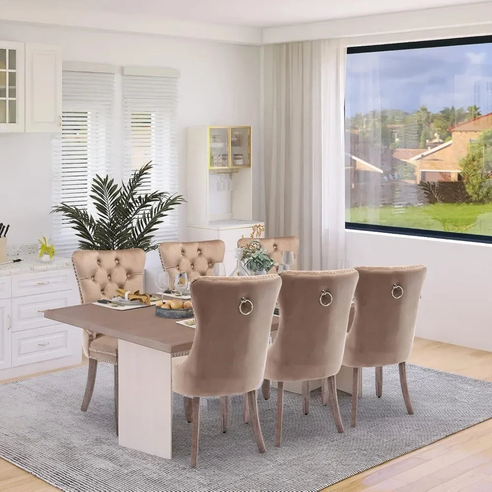 Velvet Dining Chairs Set of 6