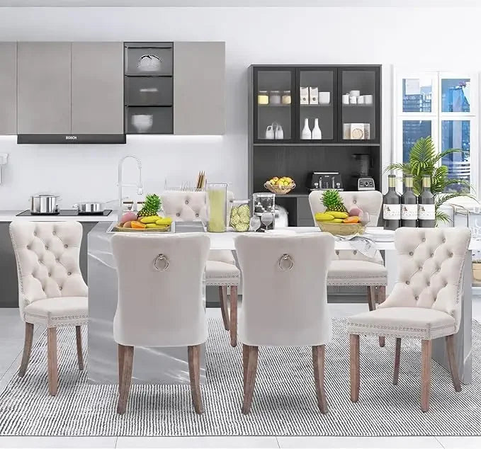 Velvet Dining Chairs Set of 6