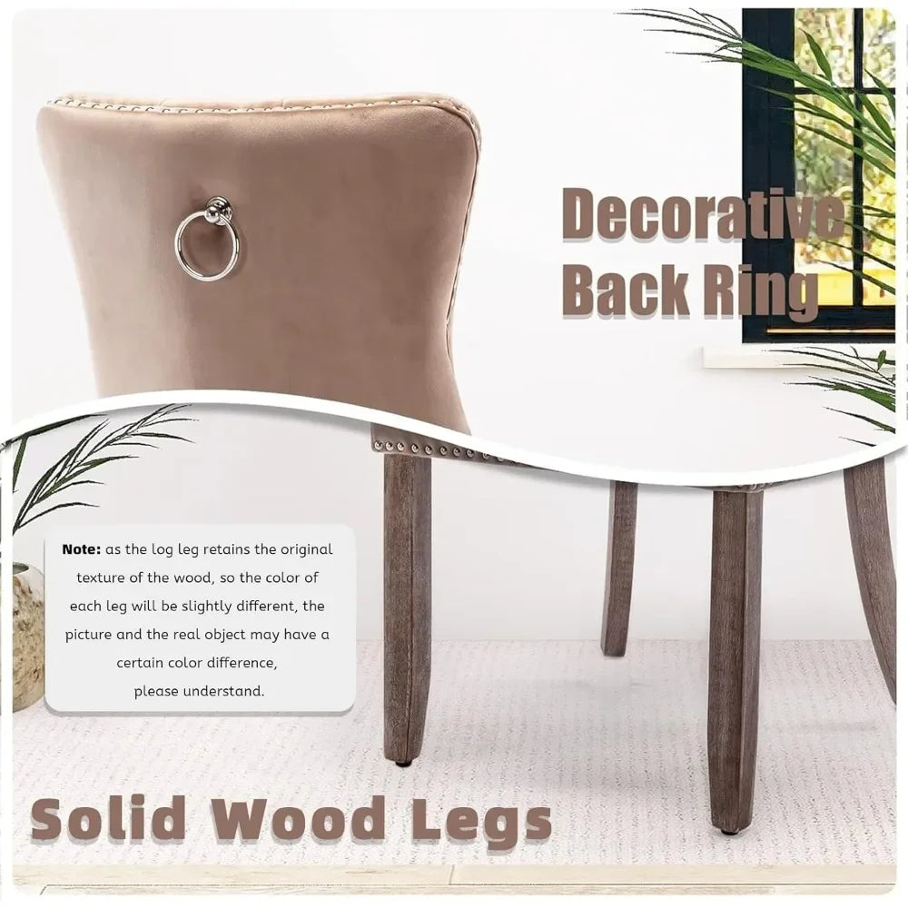 Velvet Dining Chairs Set of 6